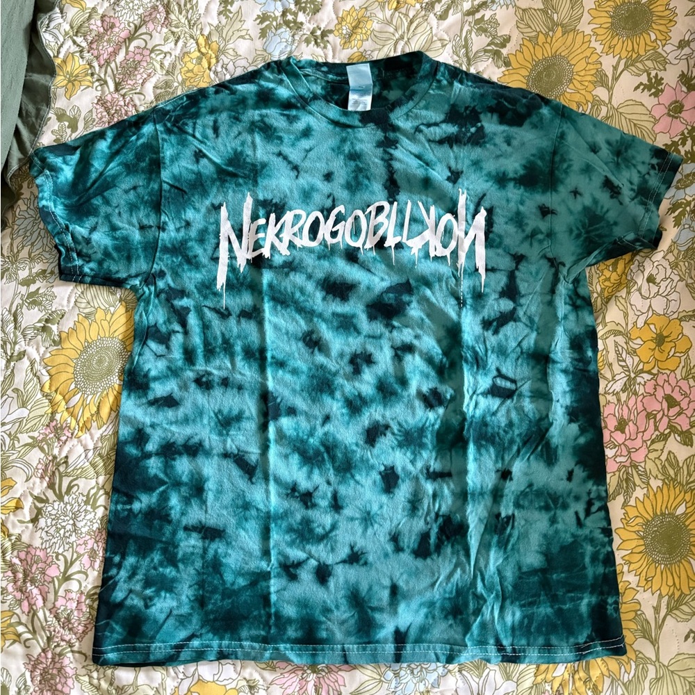 Teal Tie-Dye Graphic T-Shirt